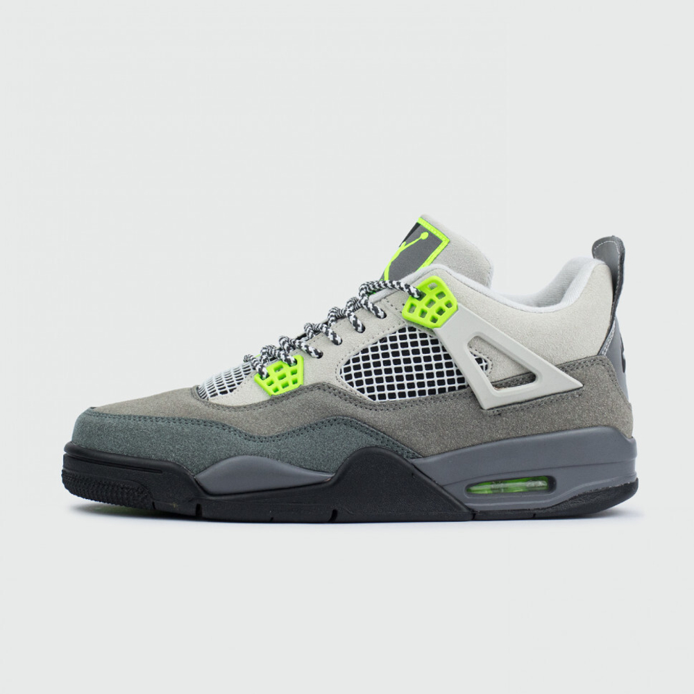 кроссовки Air Jordan 4 Retro Cool Grey / Volt