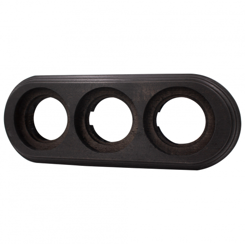 Рамка 3 постовая (Угольно-черный на бревно 220 мм) BFC22-630-119