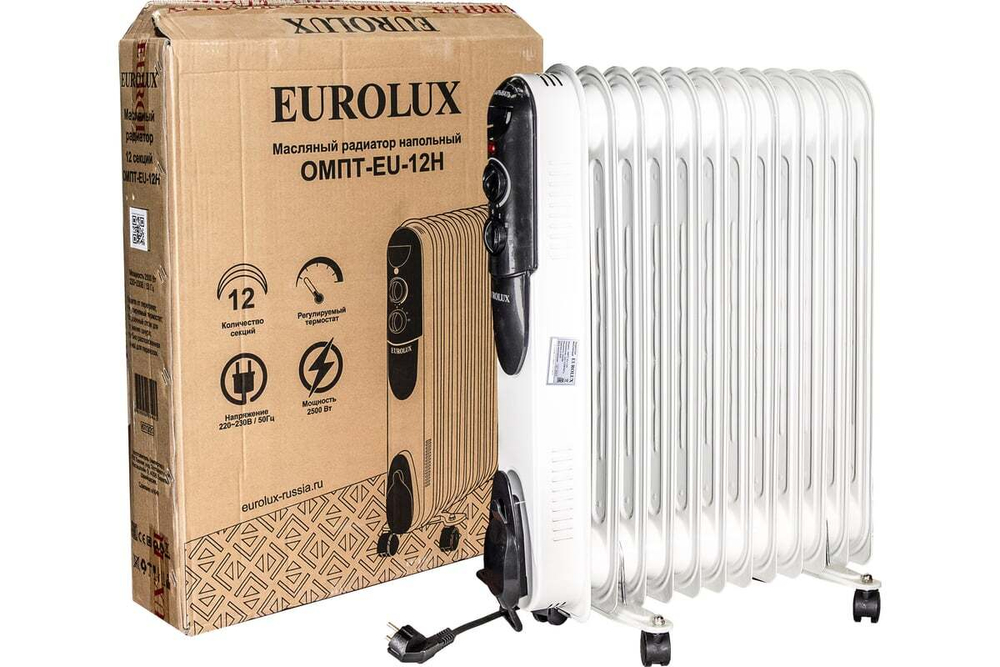 Масляный радиатор Ресанта ОМПТ-EU-12Н, 11 секций