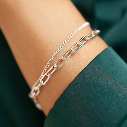 Браслет Fiore Luna Twice Сarabiner CL6104 S