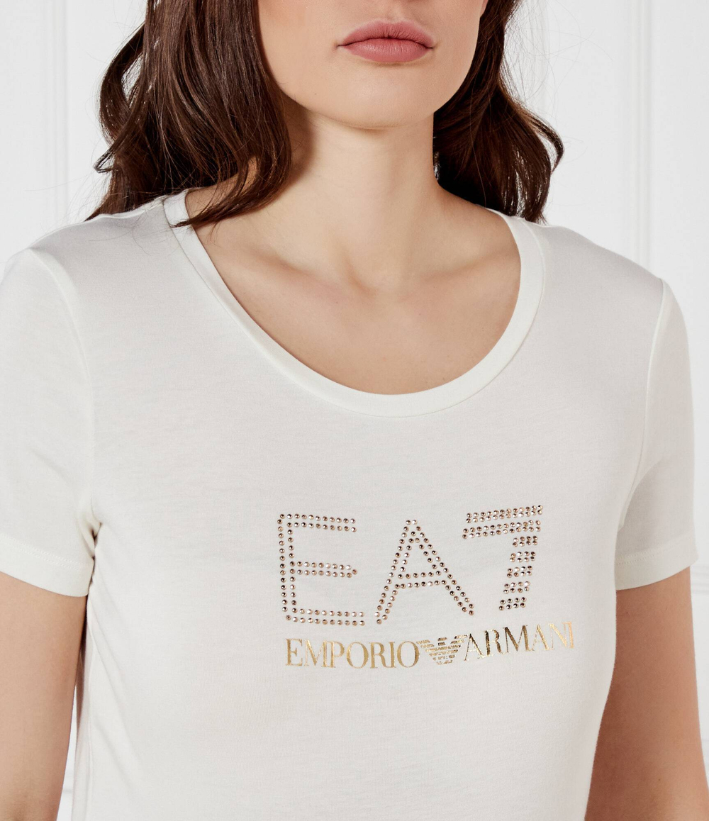 Футболка EA7 - экрю(8NTT67 TJDQZ)