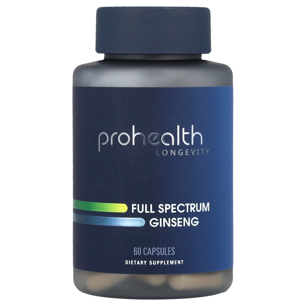 ProHealth Longevity, Женьшень полного спектра, 60 капсул