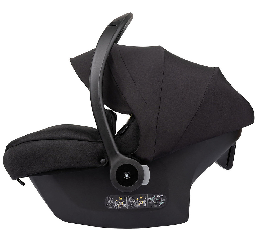 Детская коляска Indigo Special Plus 3 в 1 с автокреслом Avionaut Cosmo Black Is03 черная кожа