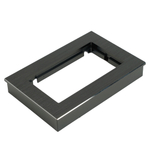 Рамка 2-местная (без перемычки), металл, STEKKER, MFR00-7012-05, серия Катрин, черный 50032