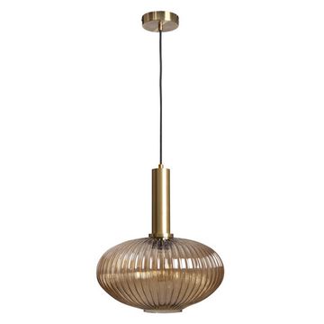 Подвесной светильник 1*Е27 2071-C+BR латунь/янтарный Iris LOFT IT