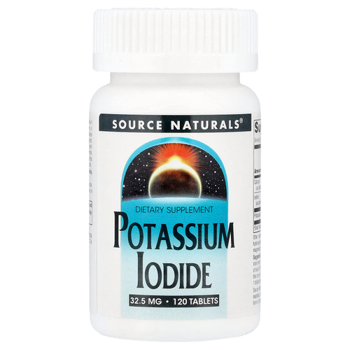Source Naturals, йодид калия, 120 таблеток