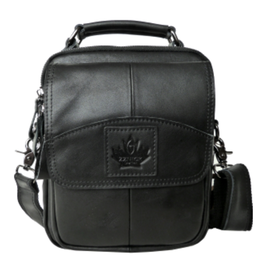 Стильные мужские кожаные сумки 22 х 18,5 х 9 см