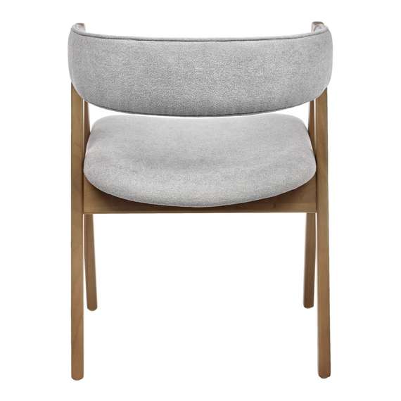 Стул Halston, орех, серое букле