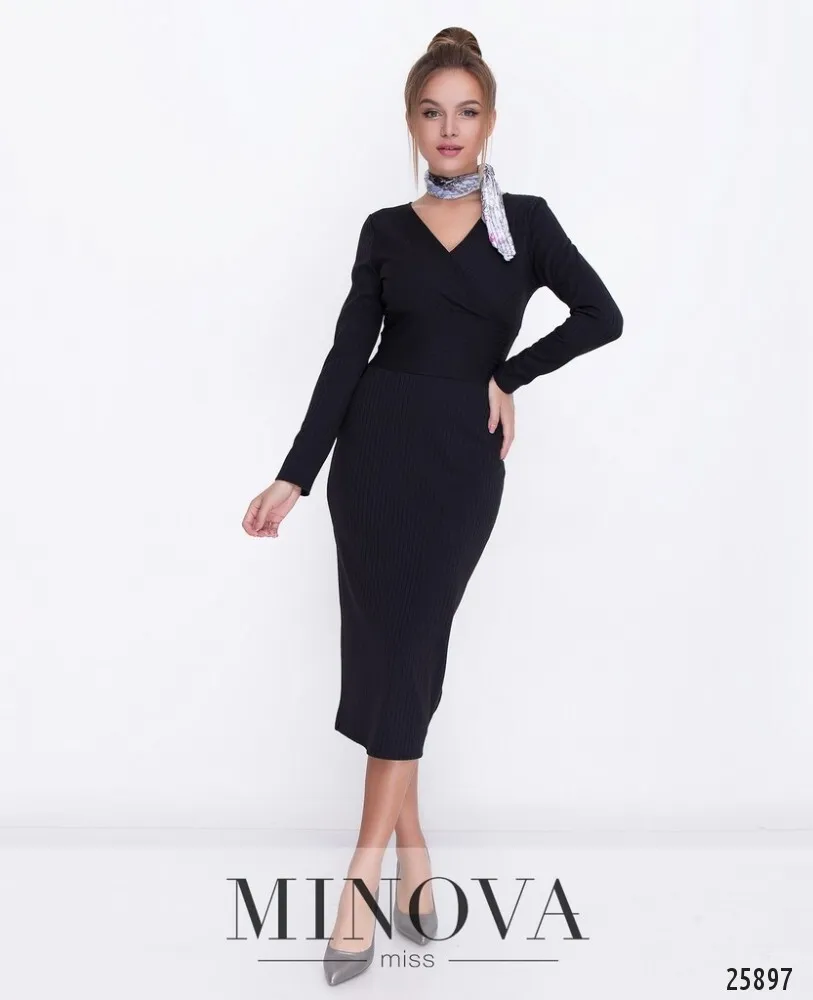 Платье 1117-черный Minova