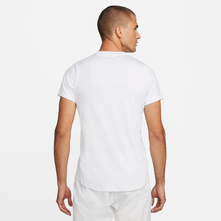 Мужская теннисная футболка Nike Men's Dri-Fit Advantage Crew Top - белый, черный