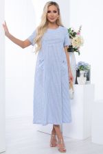 Платье "Сальма" (голубое) П6707 LT Collection (Акция)