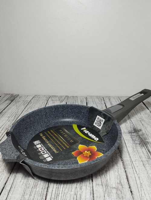 Сковорода АП 200мм глуб съемн р Premium grey 020901