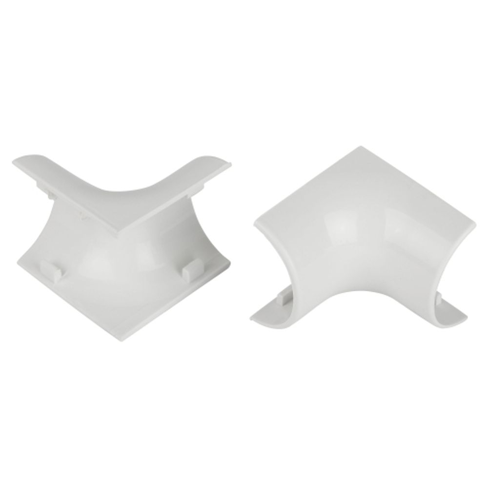 Внутренний угол ЭРА IC-KK-30-13-FW для полукруглого кабель-канала белый 30х13мм 2шт/комплект