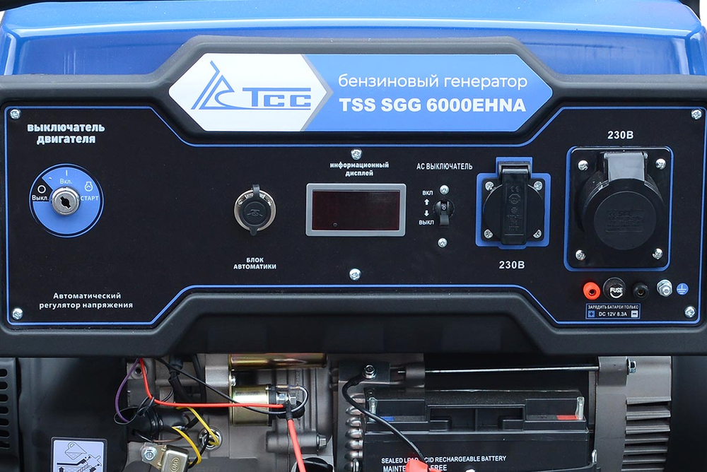Бензогенератор 6 кВт TSS SGG 6000EHNA Duplex с АВР