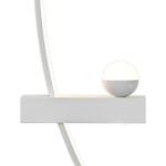 Настенный светодиодный светильник 15Вт, 1100Лм, 3000K, Ra>80, металл/силикон, белый