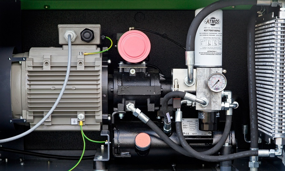 Винтовой компрессор Atmos Albert E 95-KRD с ресивером и осушителем — Фото №5 