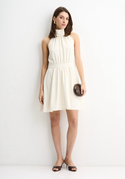 Платье Полли мини молочное