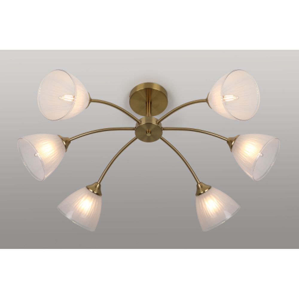 Люстра Rivoli Debra 9189-306 6хЕ27 60 Вт модерн | Rivoli