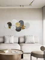 Панно на стену для интерьера декоративное большое металлическое "Листья монстеры" 130*71 см