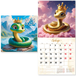 Календарь на скрепке 2025"Символ года - Путешествие» 23*23 см