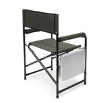 Кресло складное СЛЕДОПЫТ, 560х470х830 мм, со столиком, сталь 22 мм, хаки/2/