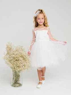 Пышное платье Уэнсдэй Аддамс (Wednesday Addams) в горох