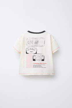 ZARA ПИЖАМА С ПРИНТОМ CARS LIGHTNING MCQUEEN © DISNEY, ЭКРЮ