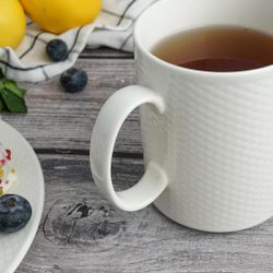 Кружка 370 мл белая d 8,2 см h10 см   Noble [6]