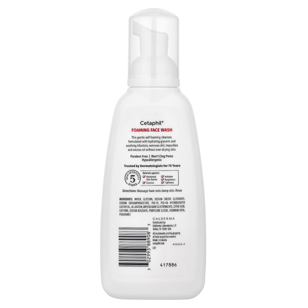 Cetaphil, пенка для умывания, 237 мл (8 жидк. унций)