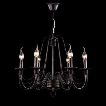 Подвесная люстра FR2046-PL-06-BR коричневый Freya Velia