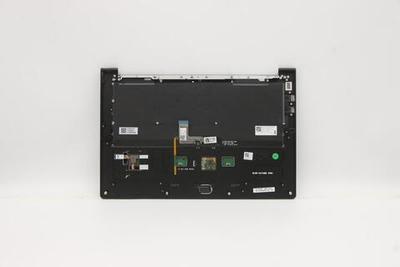 Верхняя панель с клавиатурой (топкейс) для ноутбука Lenovo Yoga 9-14ITL5. раскладка - русская, с подсветкой, черная (5CB0Z69783), оригинал