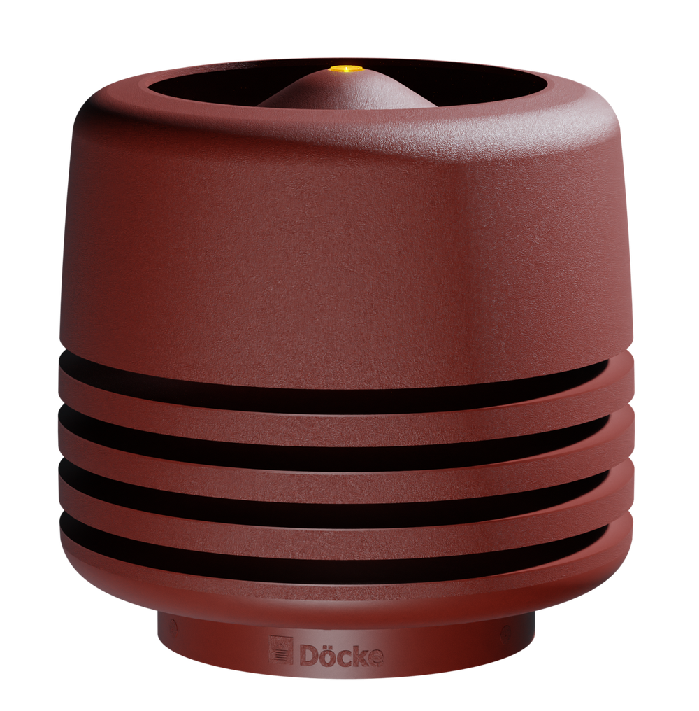 Docke PREMIUM/ Выход вентиляционный ИЗЛ-125/700/ Колпак Красный