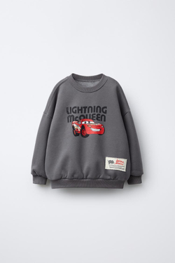 ZARA ТОЛСТОВКА С ПРИНТОМ CARS LIGHTNING MCQUEEN © DISNEY, АНТРАЦИТОВО-СЕРЫЙ