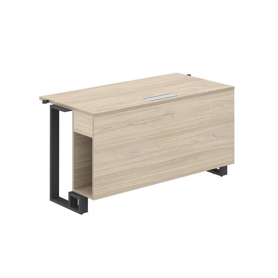 SP.0106.AR.AR.AN / Модуль прямой 1400х700х750 / столешница:акация равелло, подстолье:акация равелло, металлокаркас:антрацит, лючок:серый