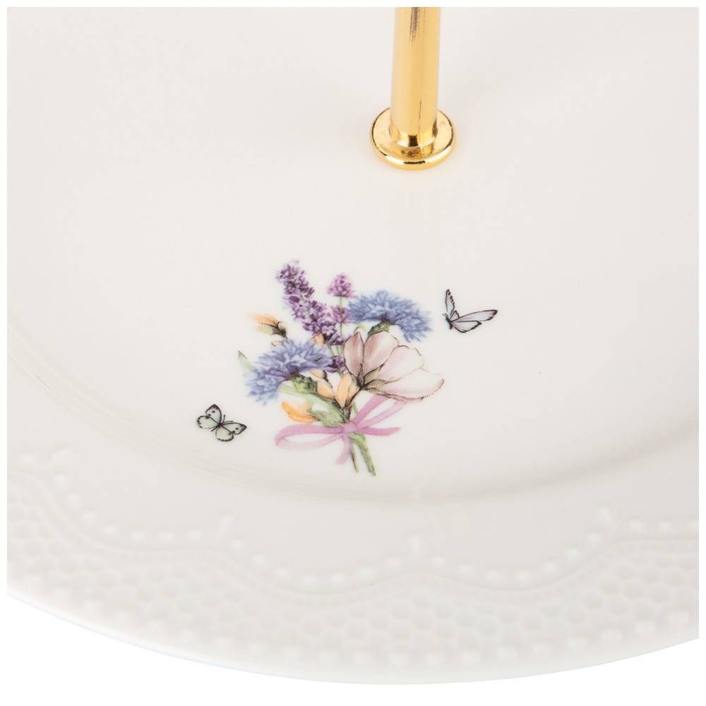 ВАЗА ДВУХЪЯРУСНАЯ LEFARD "ПРОВАНС АЖУР" 16СМ 21СМ (КОР=18ШТ.)