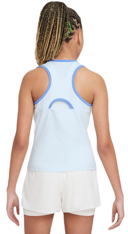 Футболка для девочки теннисная Nike Court Dri-Fit Victory Tank - blue tint/polar/white