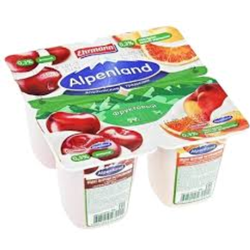 Йогурт Alpenland Вишня/Апельсин 0,3% 95 гр