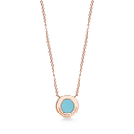 Подвеска из розового золота с бирюзой, Tiffany 💠, В наличии