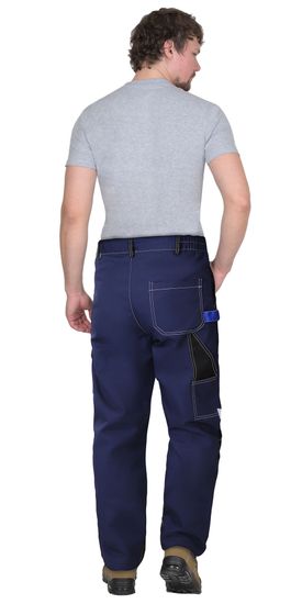 Брюки "Сириус-Фаворит-Мега" (т.синий/черный/василек)