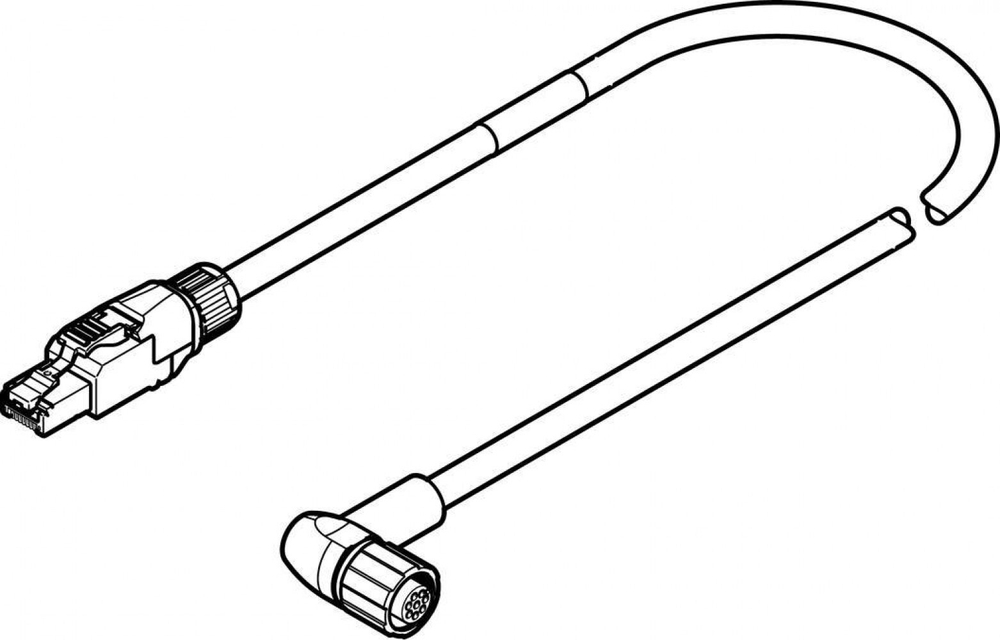Кабель кодирующего устройства Festo NEBM-M12W8-E-5-N-R3G8