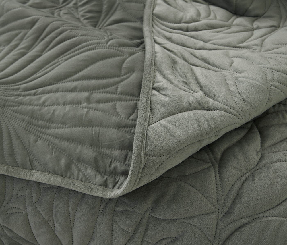 Покрывало 160х220 и наволочка 50х70 Sofi De MarkO Глория зеленое