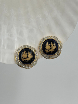 Клипсы с кристаллами Limoges Castel