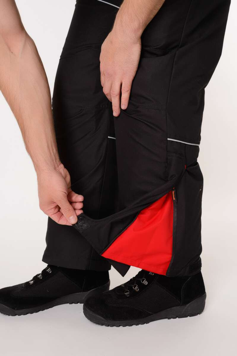 Зимний мужской костюм-поплавок TritonGear Skif -40 (Таслан) Красный/Чёрный