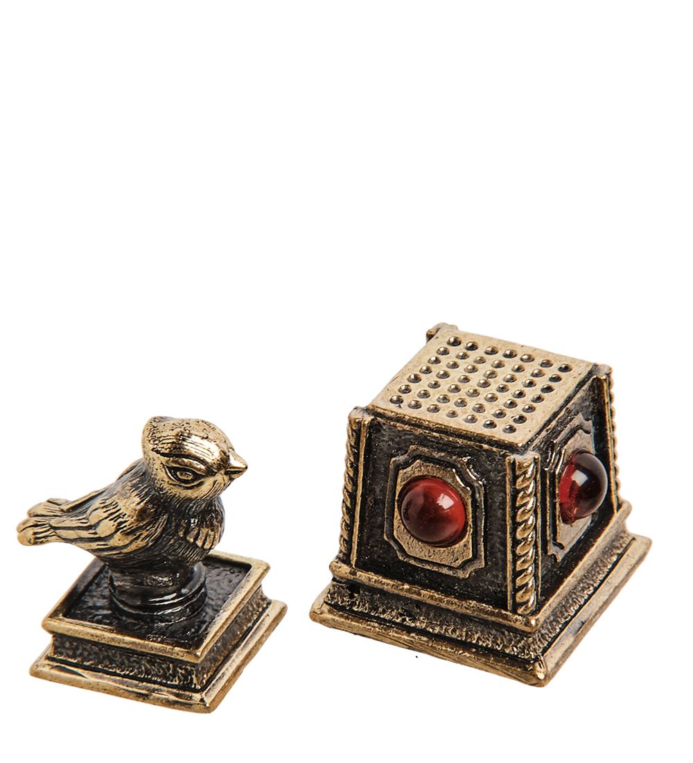 AM-2022 Наперсток «Чижик» (латунь, янтарь)