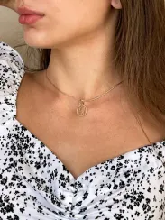 Золотое сечение в круге подвеска из золота