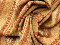 Рогожка Ализэ полоса терракот