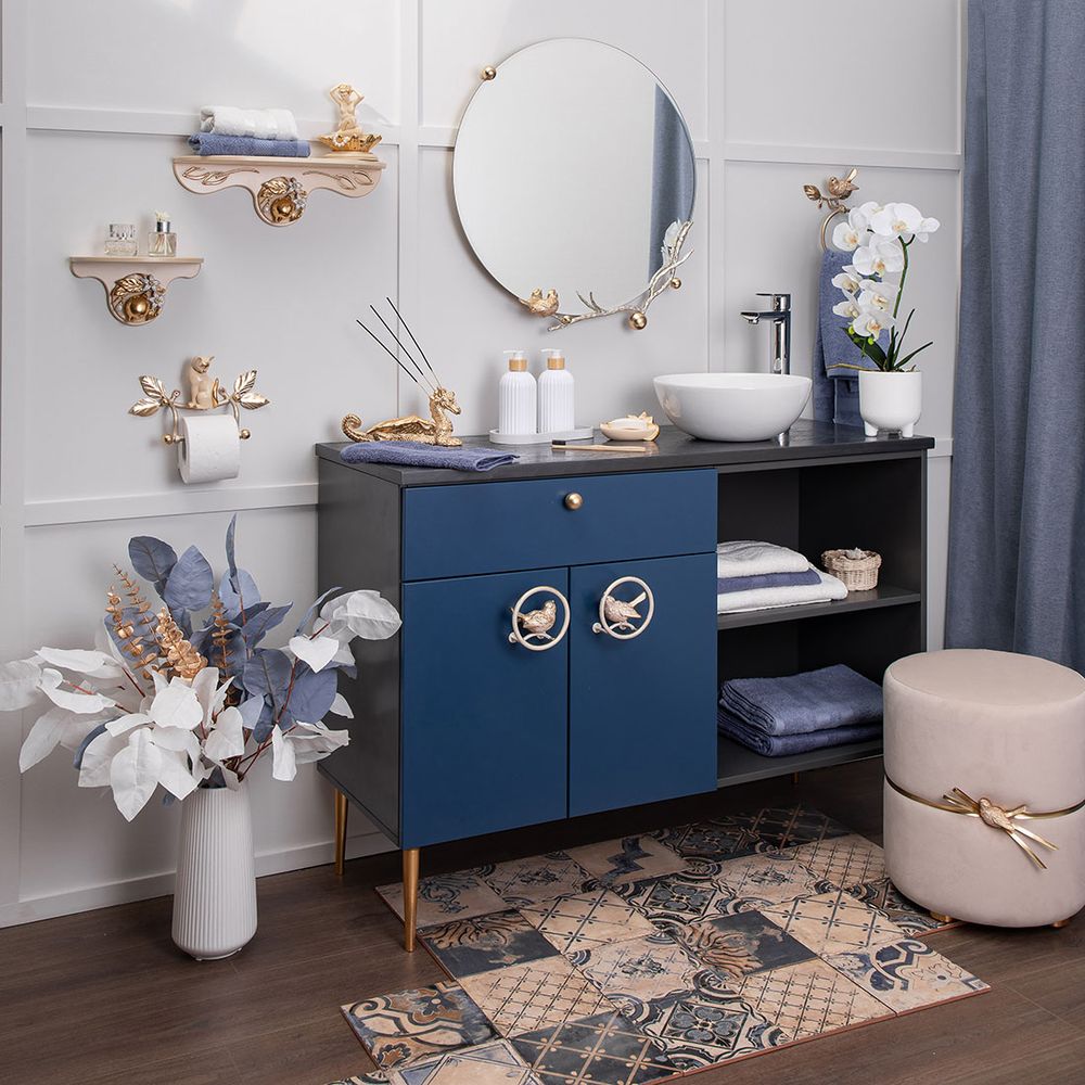 Зеркало настенное Терра Бранч Айвори Мраморное золото