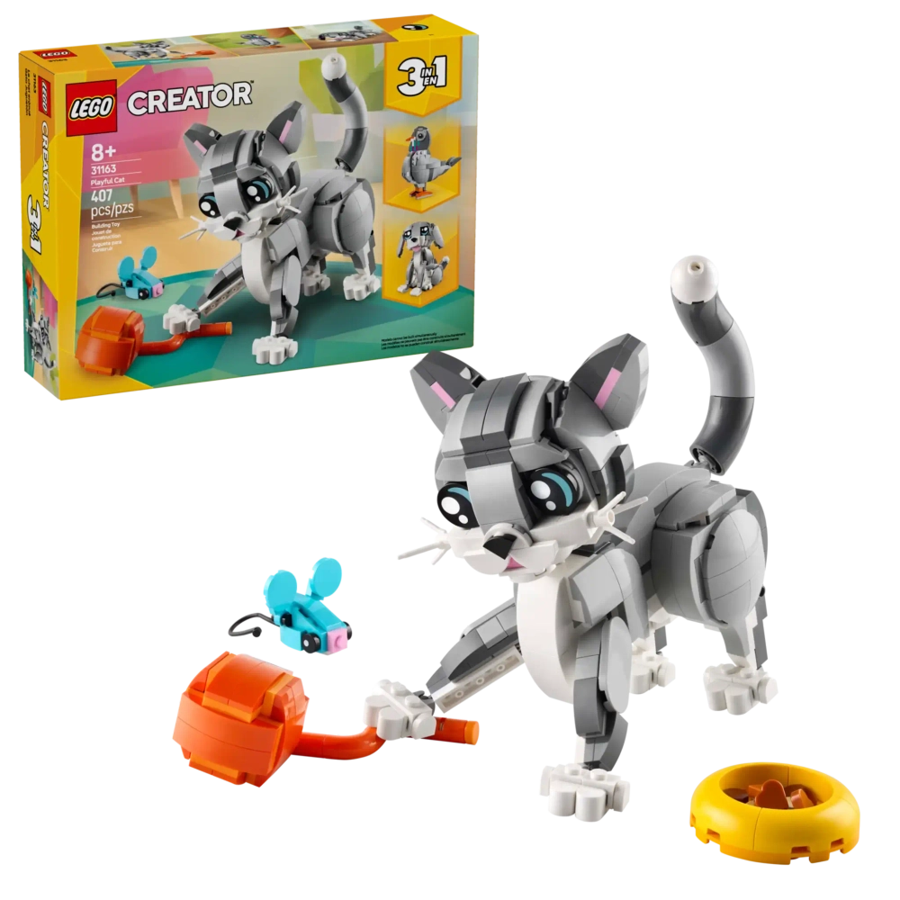 Конструктор LEGO Creator 31163 Игривый кот, 3в1
