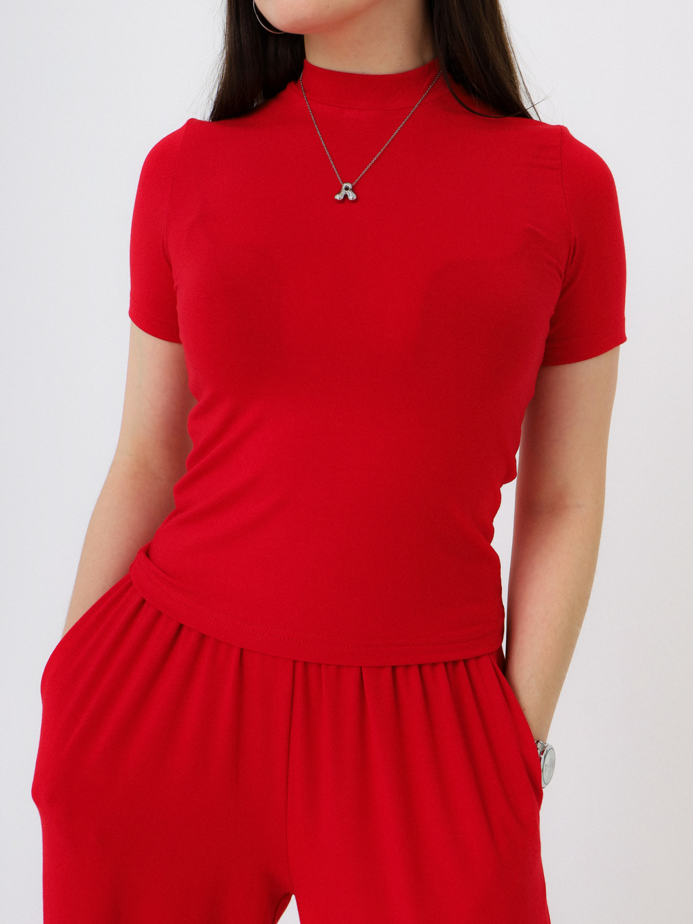 Футболка Вискоза, красная