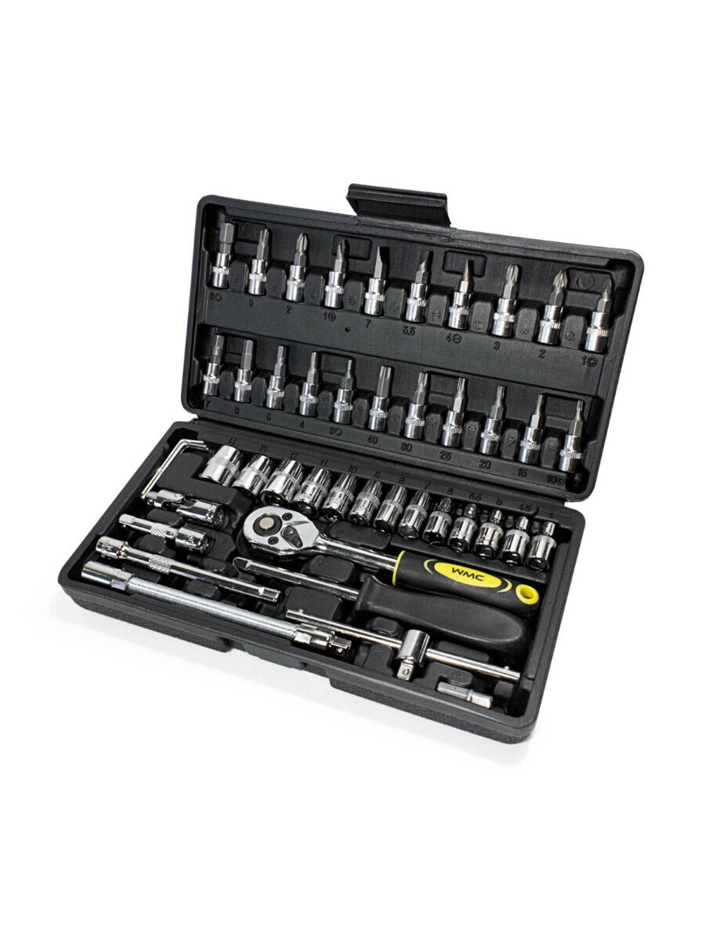 Набор инструментов 46пр. 1/4''(6гр.) (4-14мм) WMC TOOLS WMC-2462-5